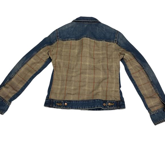 J. CREW Trucker Jacket Womens Small Blue Long Sleeve Denim Collared Button Front - Picture 13 of 16